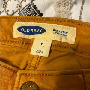 Old navy mustard jeggings